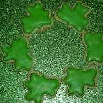 Mini Decorated Irish/celtic Shamrock Sugar Cookies..