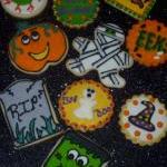 Halloween Vanilla Sugar Cookies Assorted Designs..