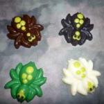Solid Chocolate Candy Spiders For Halloween Party..