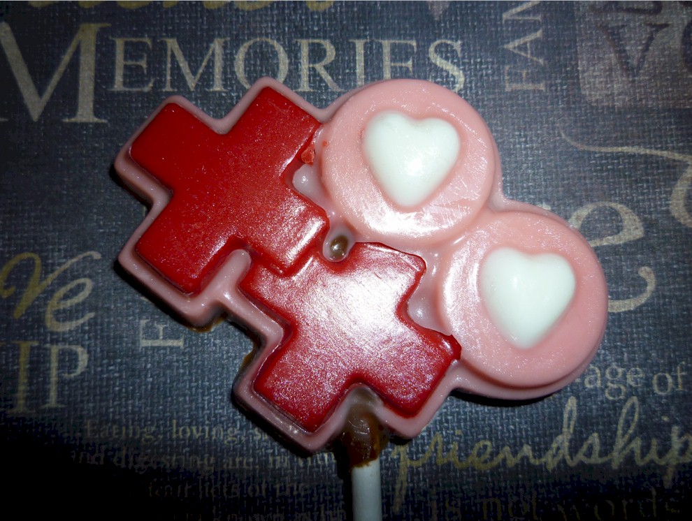 Valentine Hugs And Kisses Chocolate Lollipops Order For 6