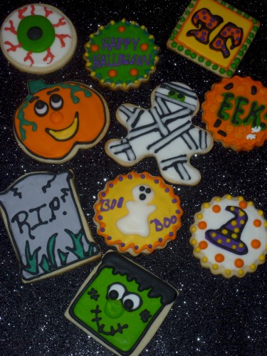 Halloween Vanilla Sugar Cookies Assorted Designs Order Of 1 Dozen