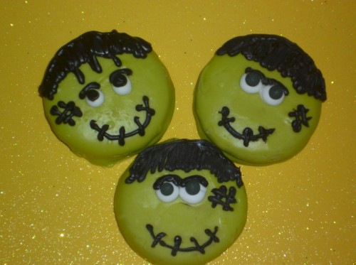 Chocolate Covered Oreos Frankenstein Halloween Design Party Favors 12 On Luulla,How To Spray Paint A Mirror Frame
